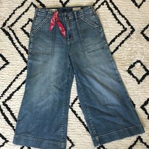 Anthropologie Cropped Flare Jeans